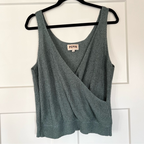 Pepin Knit Wrap Tank Size Medium - Picture 1 of 5